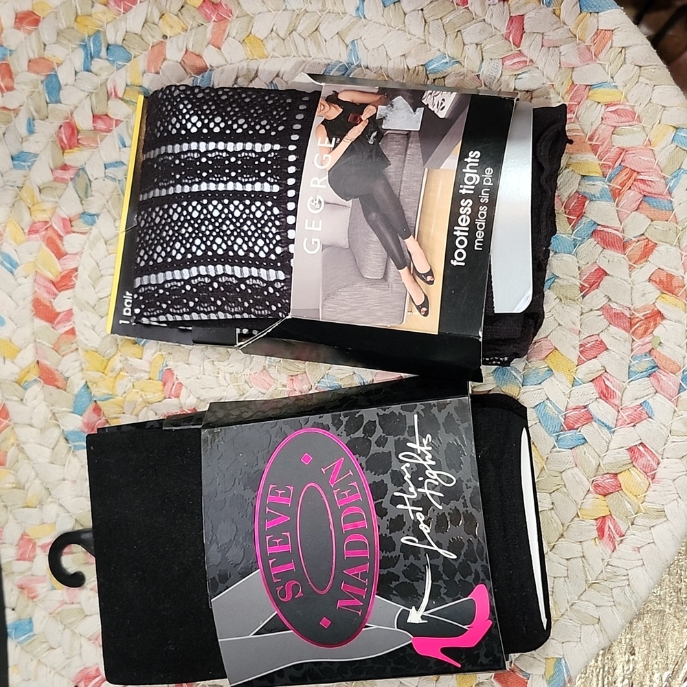 Footless Tights Two Pairs